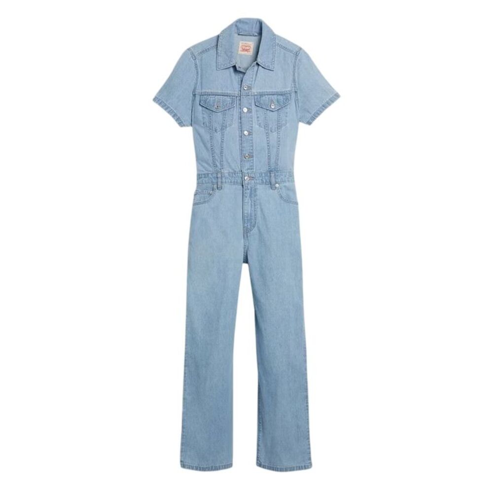 Levis Womens/Ladies Denim Short-Sleeved Jumpsuit / Blue